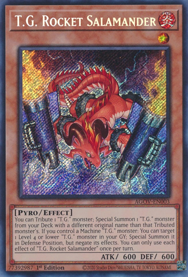 T.G. Rocket Salamander [AGOV-EN003] Secret Rare | The CG Realm