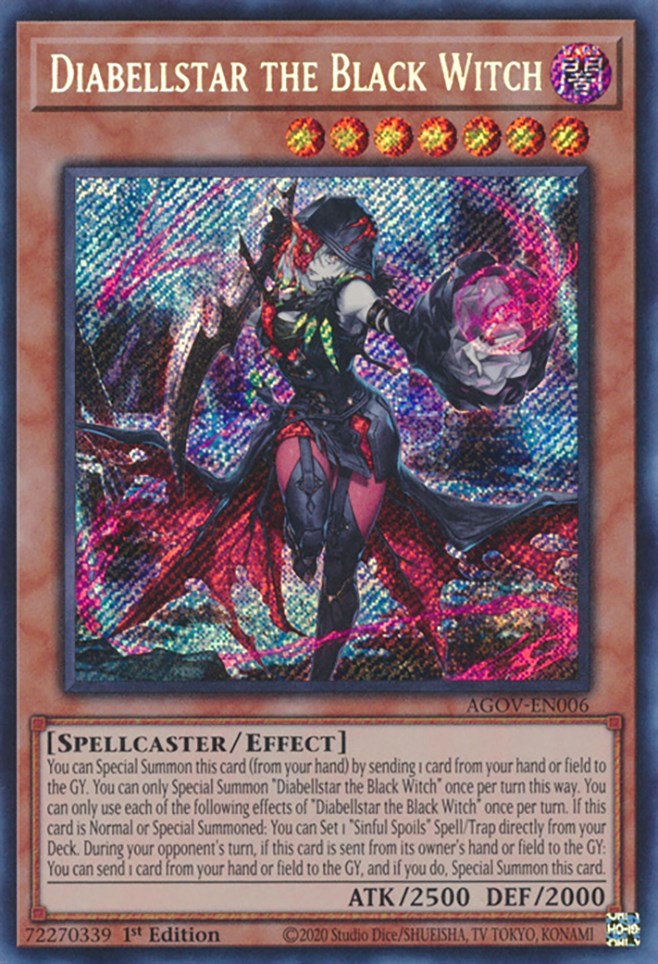 Diabellstar the Black Witch [AGOV-EN006] Secret Rare | The CG Realm