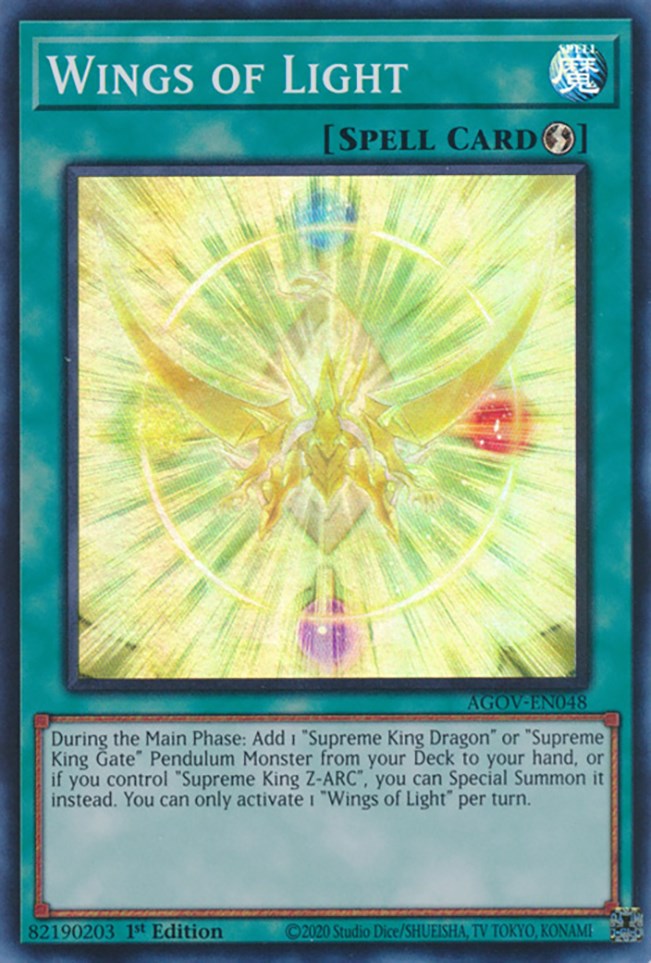 Wings of Light [AGOV-EN048] Super Rare | The CG Realm