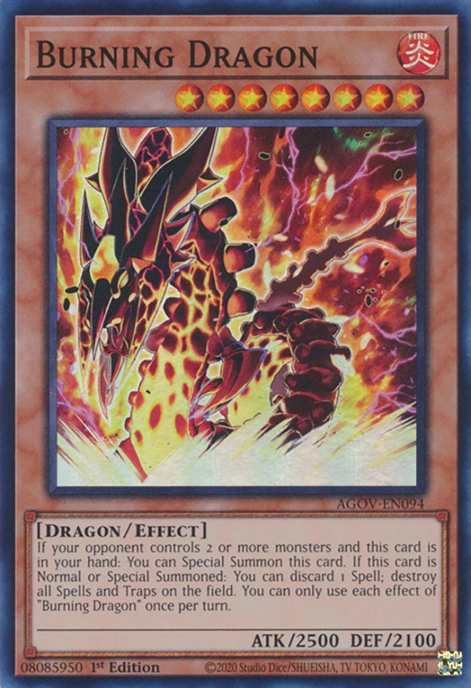 Burning Dragon [AGOV-EN094] Super Rare | The CG Realm