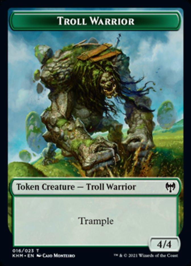 Troll Warrior Token [Kaldheim Tokens] | The CG Realm