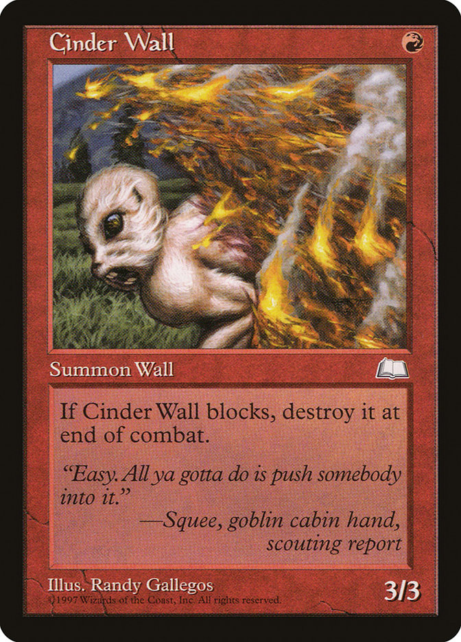 Cinder Wall [Weatherlight] | The CG Realm
