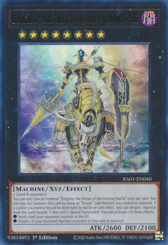 Dingirsu, the Orcust of the Evening Star [RA01-EN040] Ultra Rare | The CG Realm