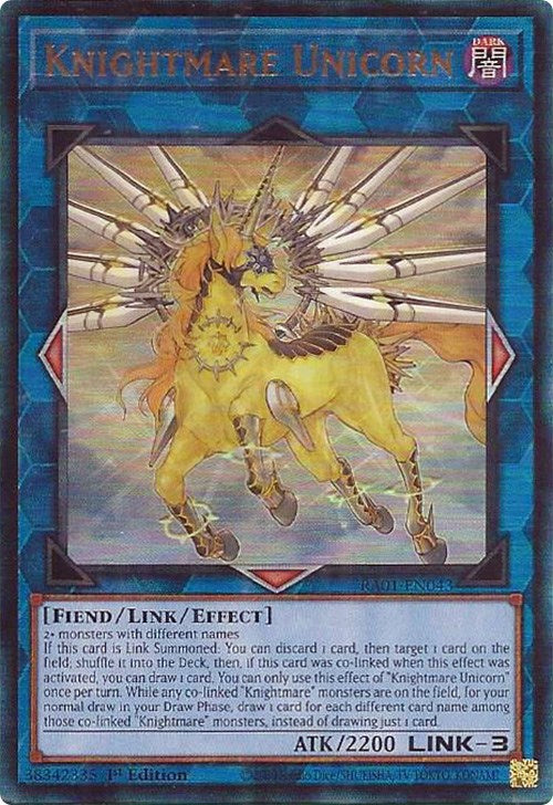 Knightmare Unicorn [RA01-EN043] Prismatic Ultimate Rare | The CG Realm