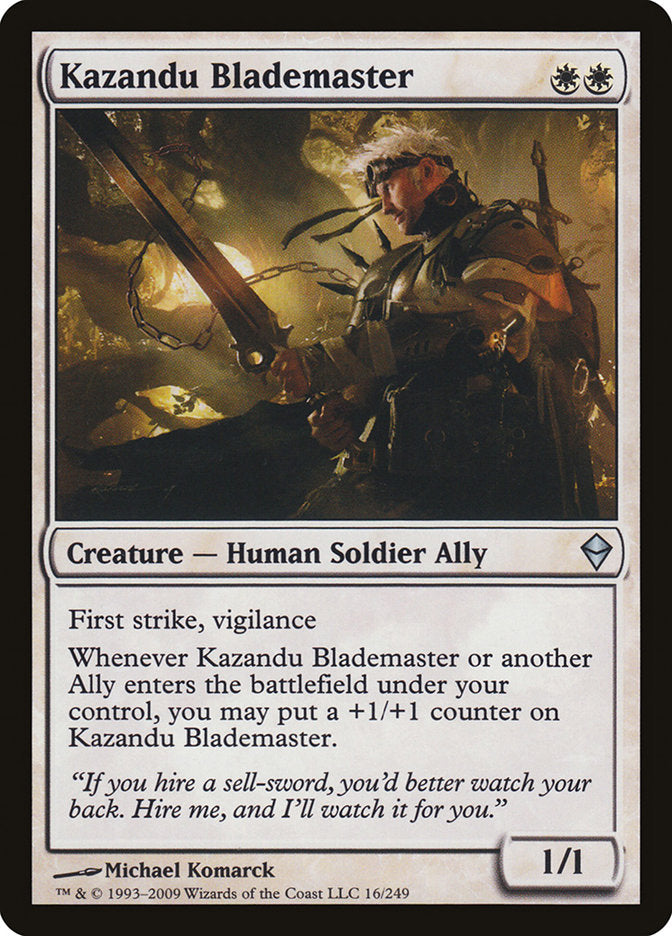 Kazandu Blademaster [Zendikar] | The CG Realm