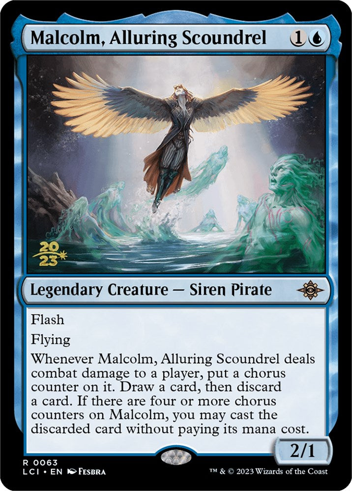 Malcolm, Alluring Scoundrel [The Lost Caverns of Ixalan Prerelease Cards] | The CG Realm