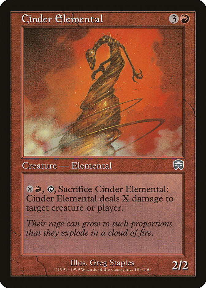Cinder Elemental [Mercadian Masques] | The CG Realm
