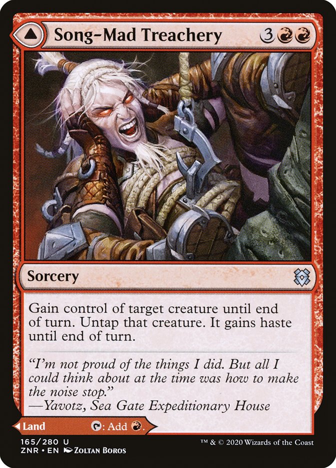 Song-Mad Treachery (ZNR-165) - Zendikar Rising