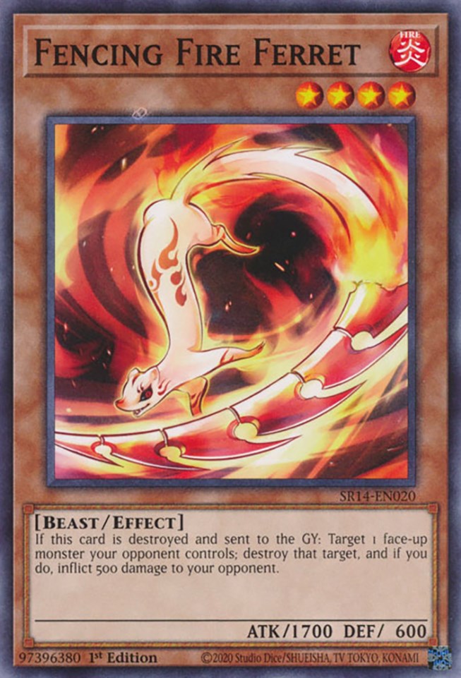 Fencing Fire Ferret [SR14-EN020] Common | The CG Realm