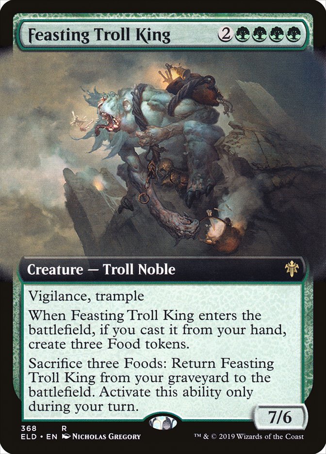 Feasting Troll King (Extended Art) [Throne of Eldraine] | The CG Realm