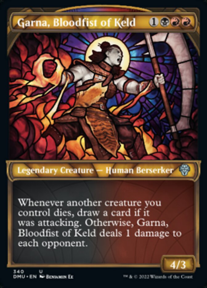 Garna, Bloodfist of Keld (Showcase Textured) [Dominaria United] | The CG Realm