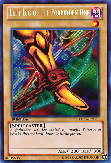 Left Leg of the Forbidden One [LCYW-EN303] Secret Rare | The CG Realm
