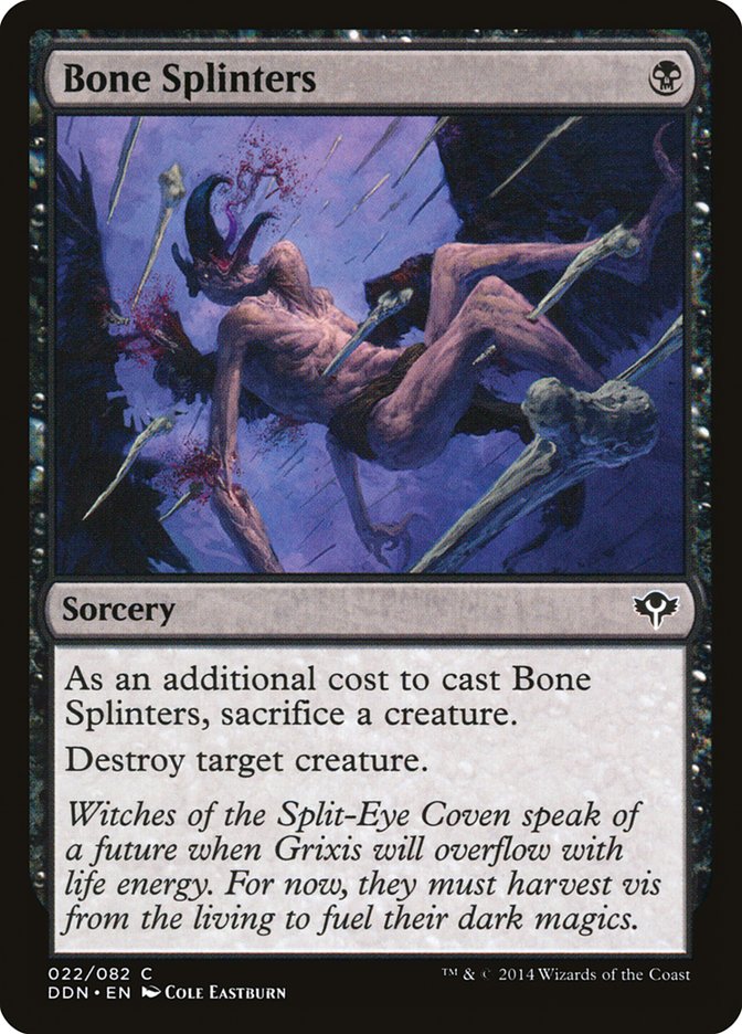 Bone Splinters [Duel Decks: Speed vs. Cunning] | The CG Realm