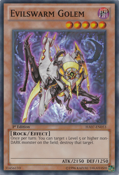 Evilswarm Golem [HA07-EN053] Super Rare | The CG Realm