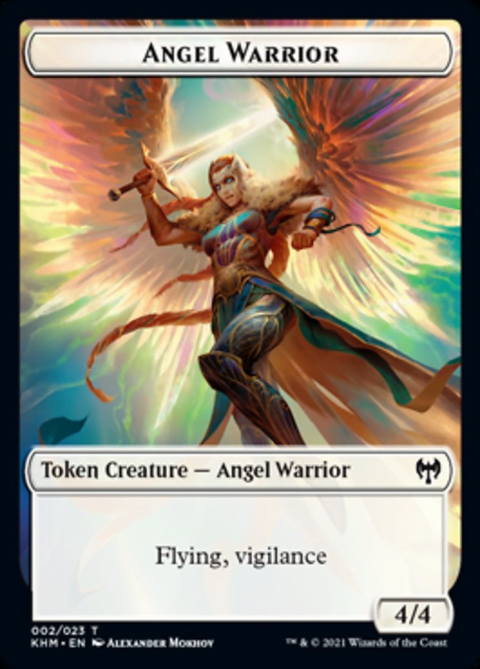 Angel Warrior Token [Kaldheim Tokens] | The CG Realm