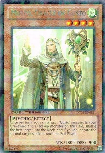 Musto, Oracle of Gusto [DT06-EN081] Rare | The CG Realm