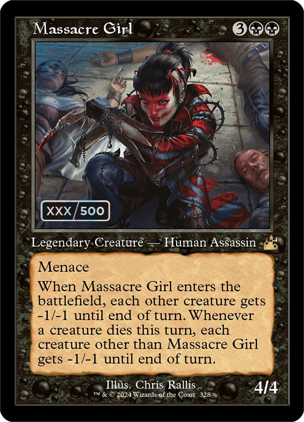 Massacre Girl (Retro) (Serialized) [Ravnica Remastered] | The CG Realm