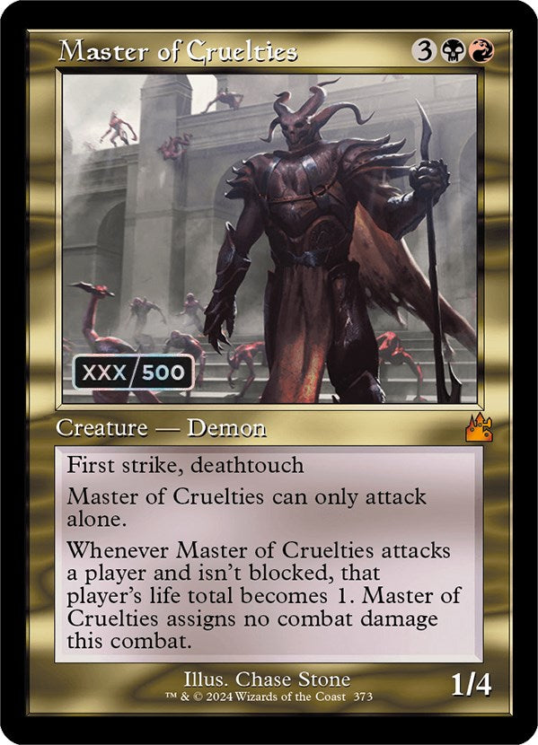 Master of Cruelties (Retro) (Serialized) [Ravnica Remastered] | The CG Realm