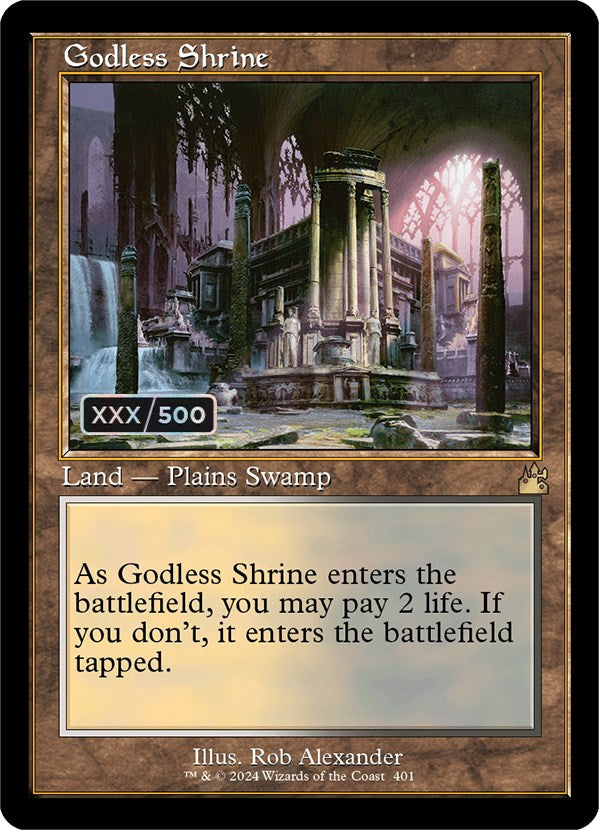 Godless Shrine (Retro) (Serialized) [Ravnica Remastered] | The CG Realm