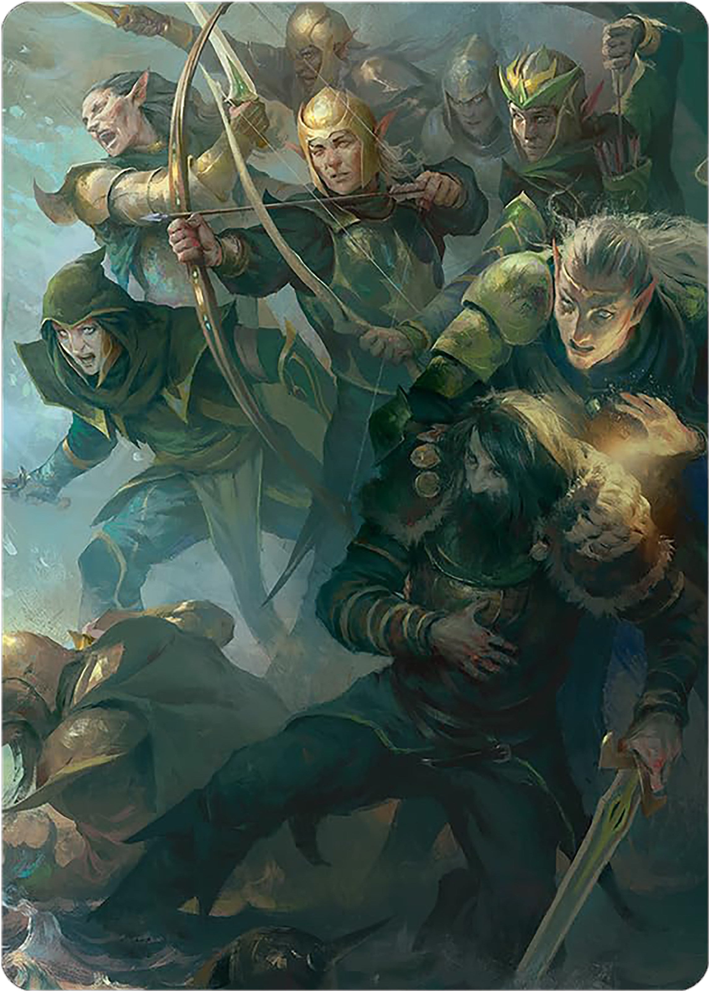 Galadhrim Brigade Art Card [The Lord of the Rings: Tales of Middle-earth Art Series] | The CG Realm