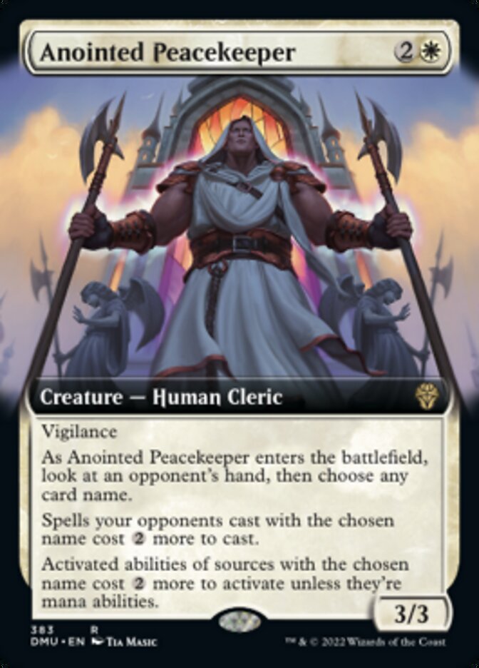 Anointed Peacekeeper (Extended Art) [Dominaria United] | The CG Realm