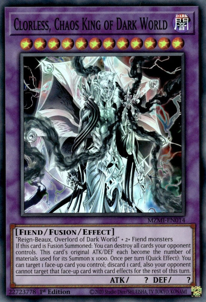 Clorless, Chaos King of Dark World [MZMI-EN014] Super Rare | The CG Realm