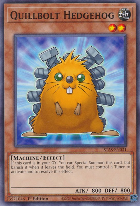Quillbolt Hedgehog [STAS-EN031] Common | The CG Realm