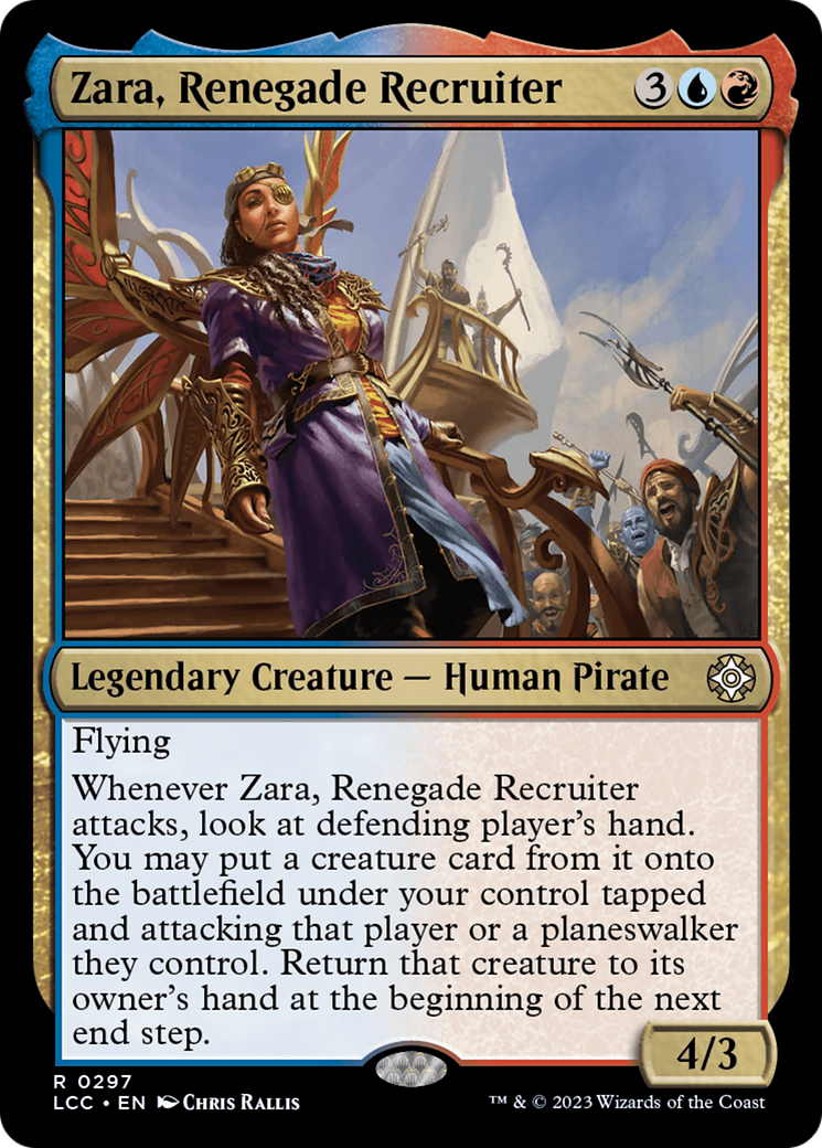 Zara, Renegade Recruiter [The Lost Caverns of Ixalan Commander] | The CG Realm