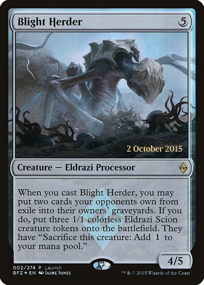 Blight Herder (Launch) [Battle for Zendikar Promos] | The CG Realm