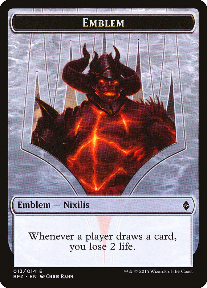 Ob Nixilis Reignited Emblem [Battle for Zendikar Tokens] | The CG Realm