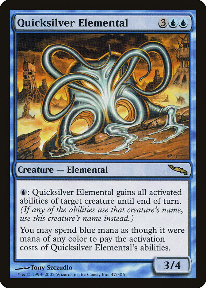 Quicksilver Elemental [Mirrodin] | The CG Realm