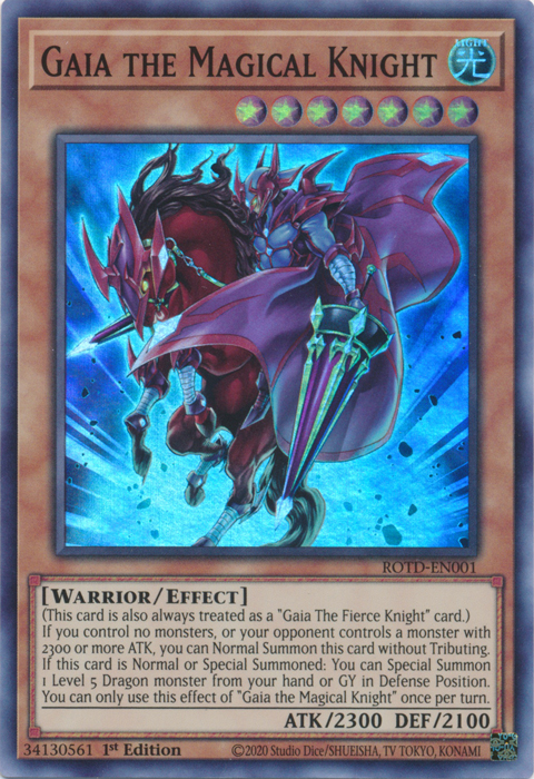 Gaia the Magical Knight [ROTD-EN001] Super Rare | The CG Realm