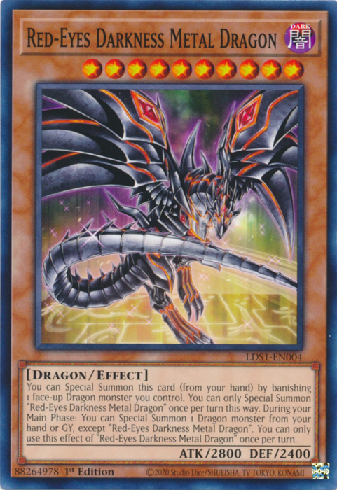 Red-Eyes Darkness Metal Dragon [LDS1-EN004] Common | The CG Realm