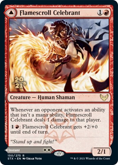 Flamescroll Celebrant (PRE-150S) - Strixhaven: School of Mages Promos Foil