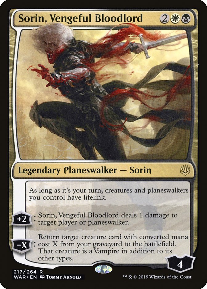 Sorin, Vengeful Bloodlord [War of the Spark] | The CG Realm