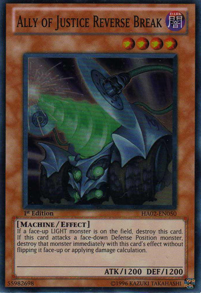 Ally of Justice Reverse Break [HA02-EN050] Super Rare | The CG Realm