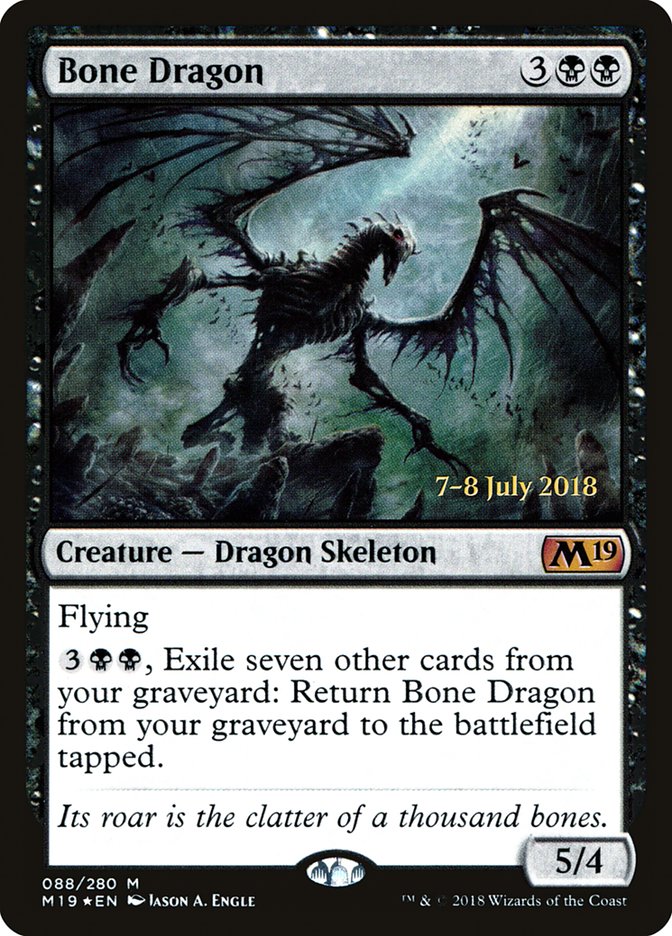 Bone Dragon [Core Set 2019 Prerelease Promos] | The CG Realm