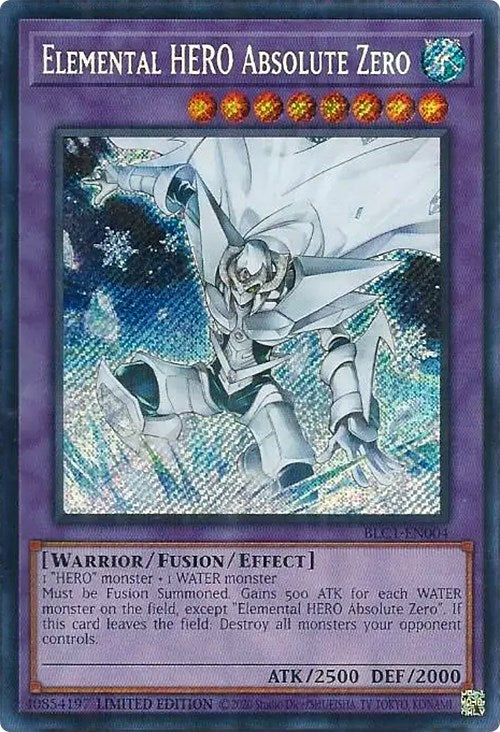Elemental HERO Absolute Zero [BLC1-EN004] Secret Rare | The CG Realm