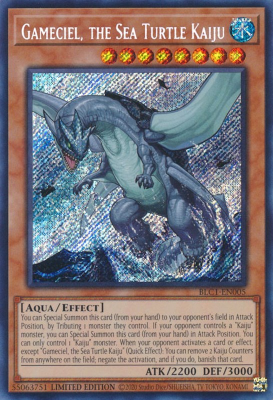 Gameciel, the Sea Turtle Kaiju [BLC1-EN005] Secret Rare | The CG Realm