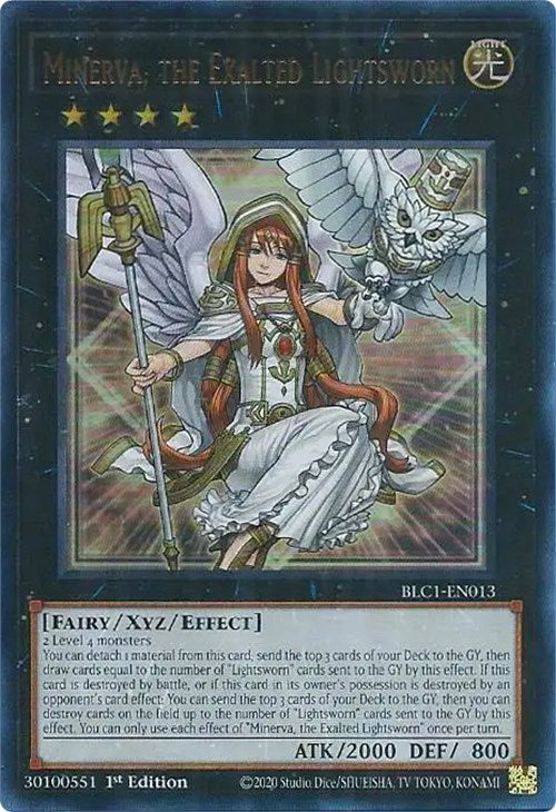 Minerva, the Exalted Lightsworn [BLC1-EN013] Ultra Rare | The CG Realm