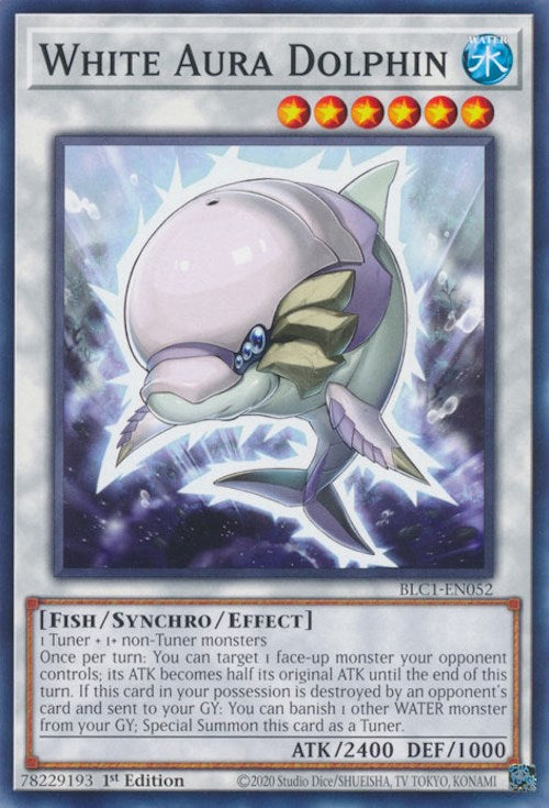 White Aura Dolphin [BLC1-EN052] Common | The CG Realm