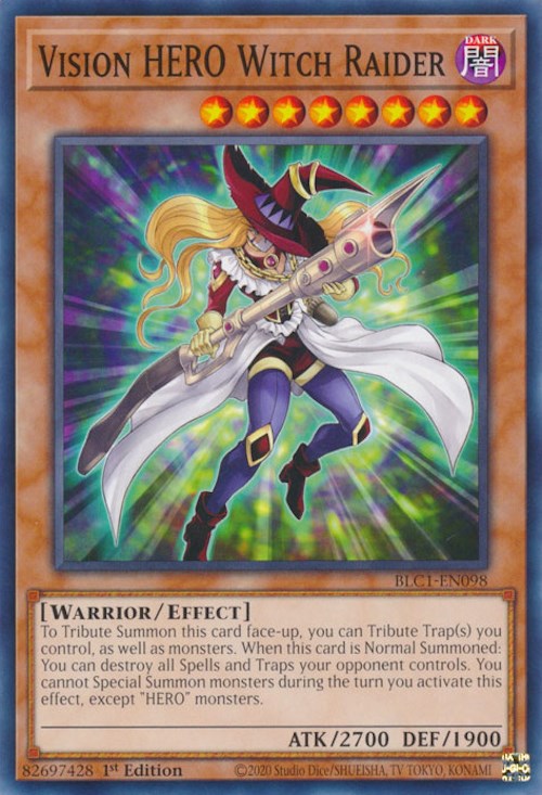 Vision HERO Witch Raider [BLC1-EN098] Common | The CG Realm