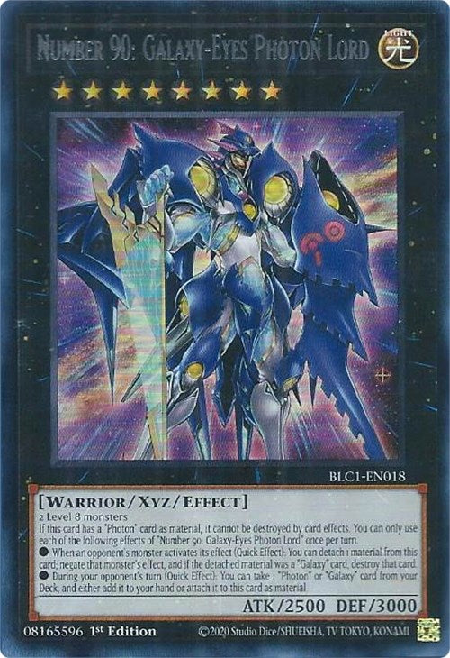 Number 90: Galaxy-Eyes Photon Lord (Silver) [BLC1-EN018] Ultra Rare | The CG Realm