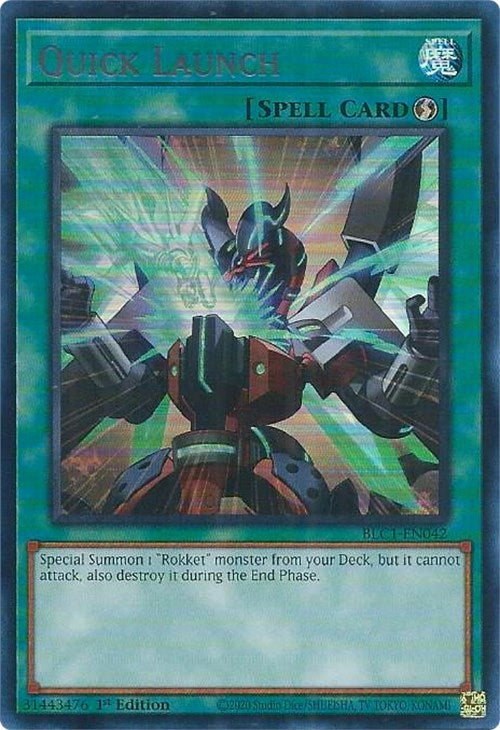 Quick Launch (Silver) [BLC1-EN042] Ultra Rare | The CG Realm