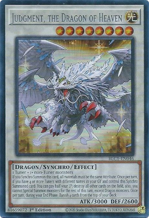 Judgment, the Dragon of Heaven (Silver) [BLC1-EN046] Ultra Rare | The CG Realm