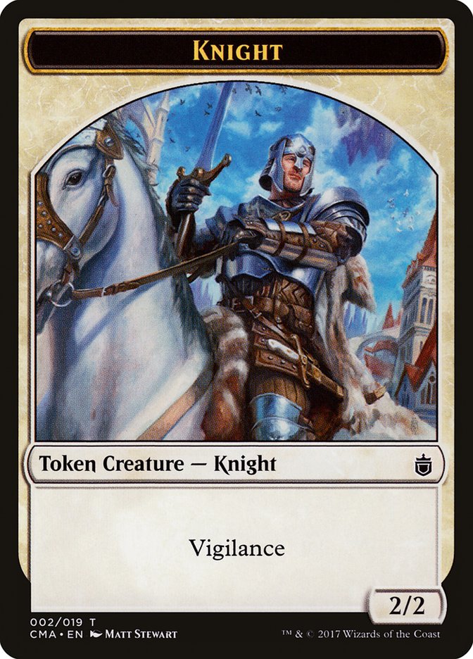 Knight Token [Commander Anthology Tokens] | The CG Realm