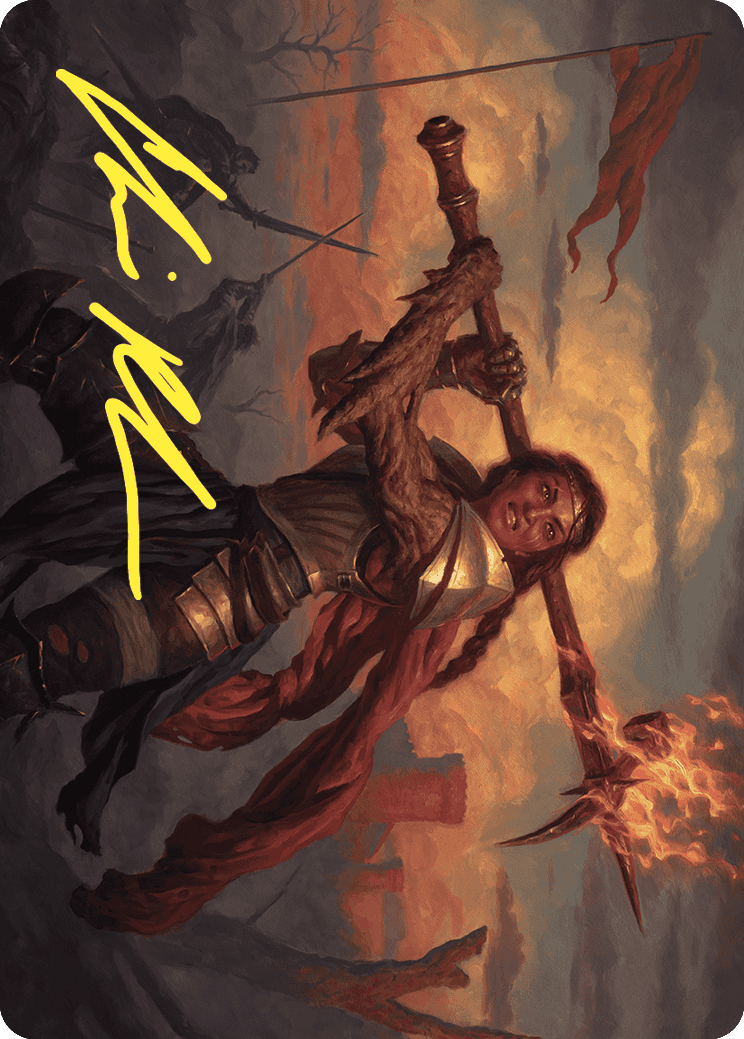 Imodane, the Pyrohammer Art Card (Gold-Stamped Signature) [Wilds of Eldraine Art Series] | The CG Realm
