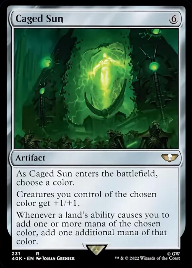 Caged Sun (Surge Foil) [Warhammer 40,000] | The CG Realm