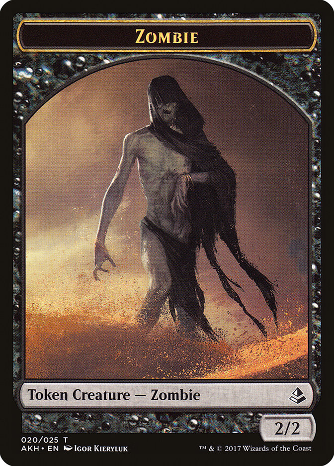 Horror // Zombie Double-Sided Token (AC2-003) - Archenemy: Nicol Bolas Tokens