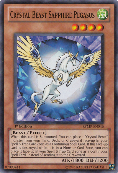 Crystal Beast Sapphire Pegasus [RYMP-EN046] Common | The CG Realm